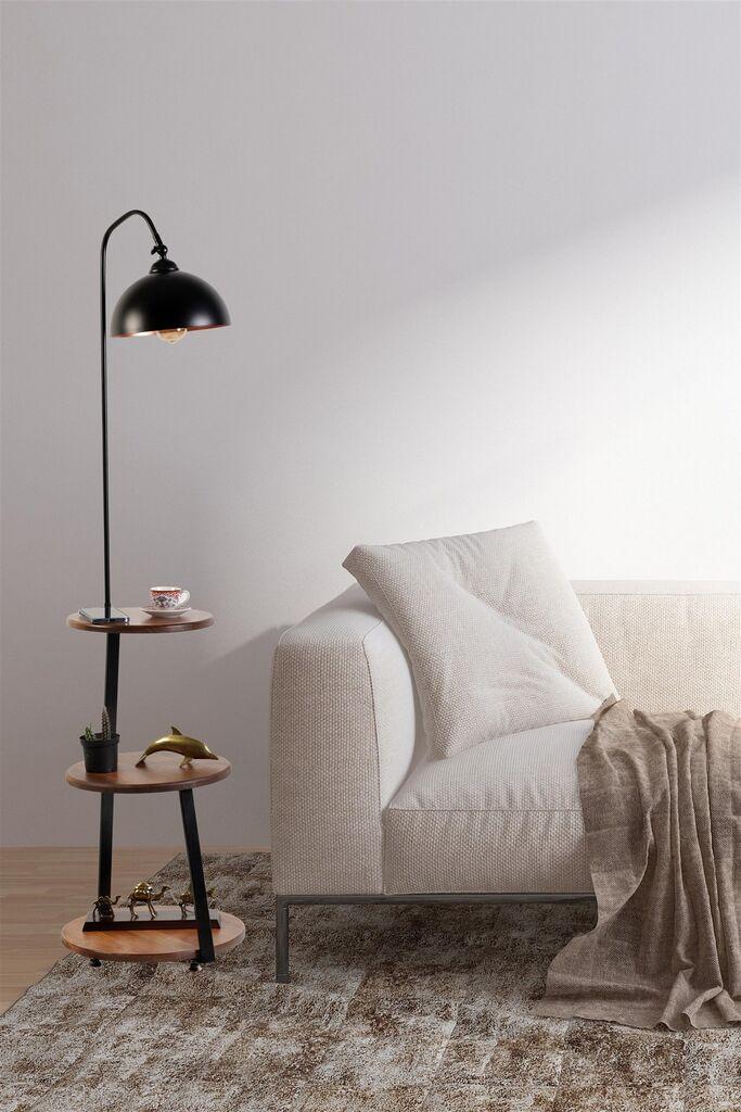 Opviq podna lampa Sorti Retro, 40 cm grlo, E27, crna