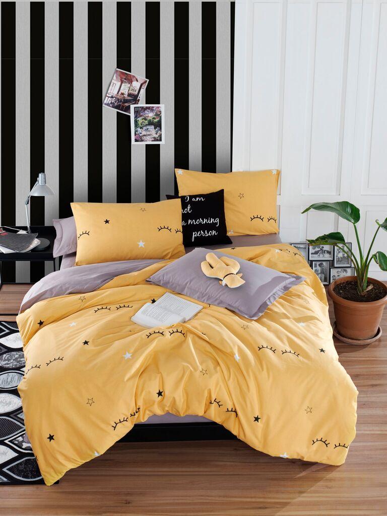 L'essentiel Maison Dide set posteljine, 200x220 cm, žuta