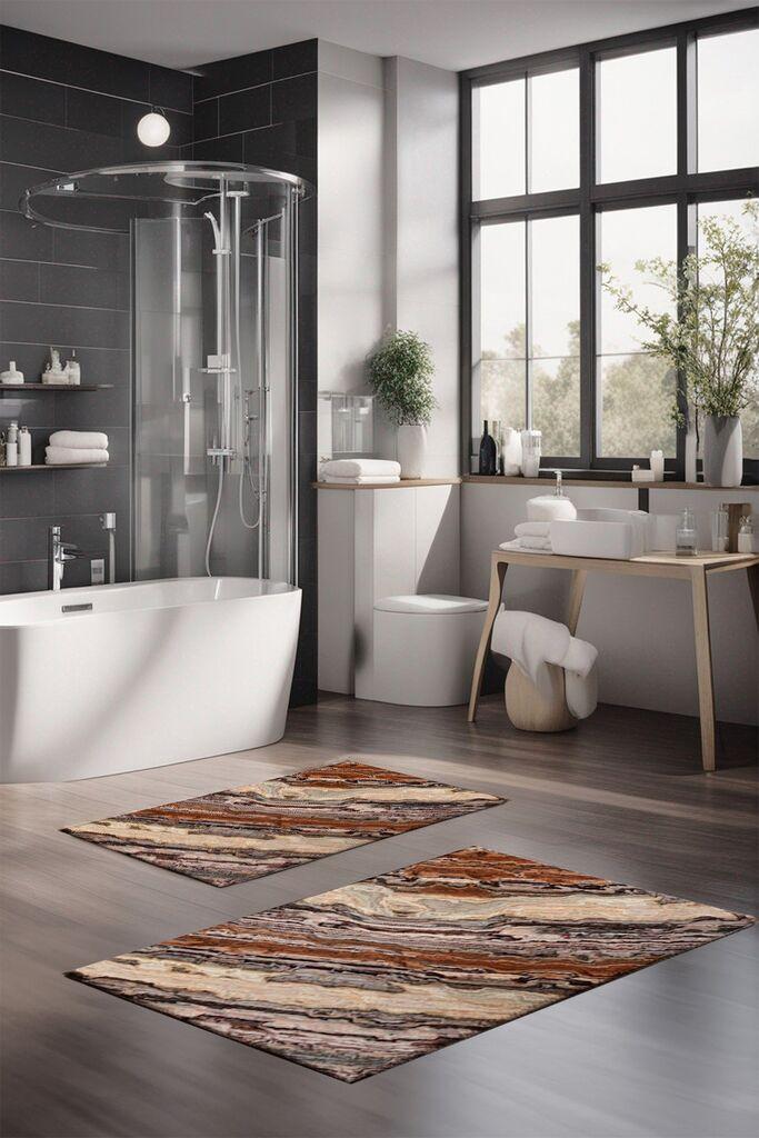 L'essentiel Maison Set prostirki za kupatilo CT-5031, 2 komada, šarene boje