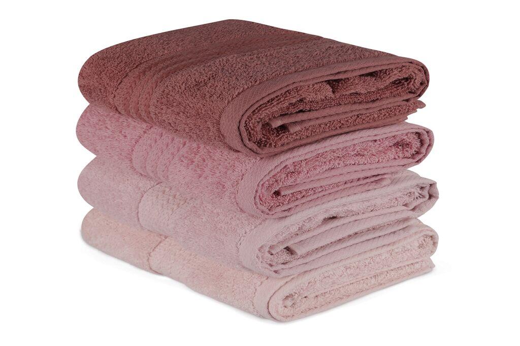 L'Essentiel Maison Set peškira Rainbow, 50x90cm, 4 dijela, roze