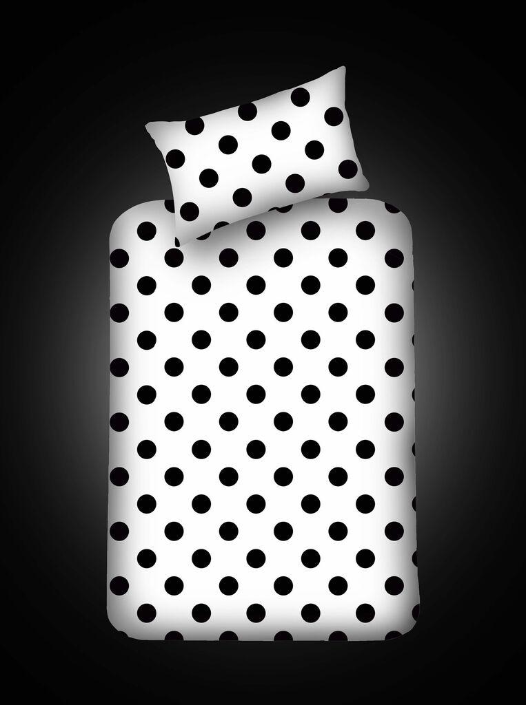 L'essentiel Maison Point set posteljine, 100x200 cm, crno-bijela