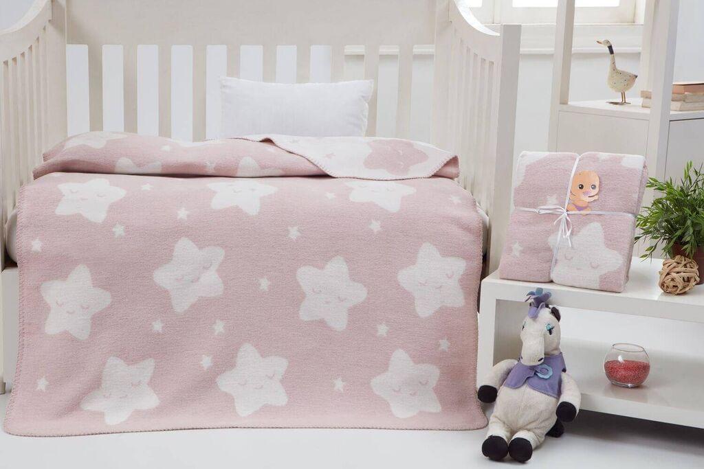 Conceptum Hypnose ćebe za bebe Old, 100x120 cm, svijetlo roze