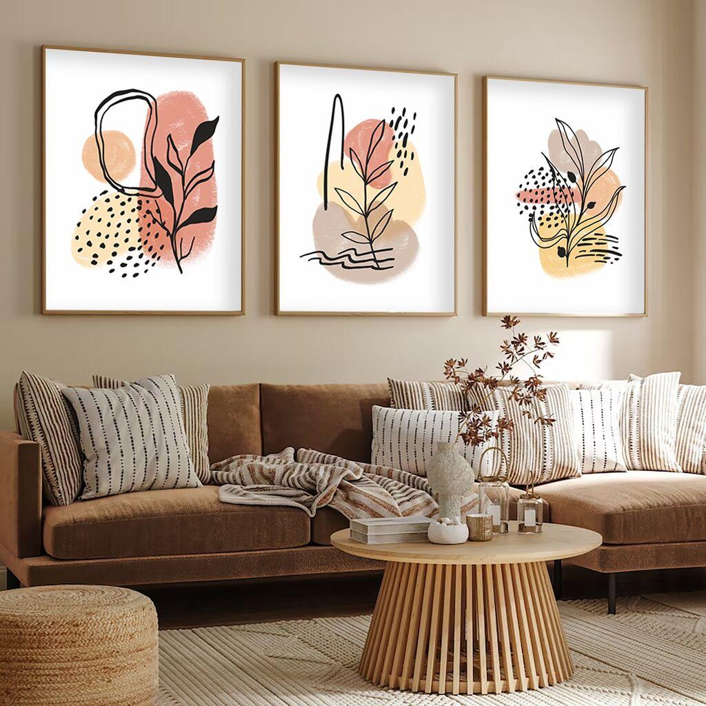 Wallity Dekorativna slika Huhu226, 30x40cm, 3 dijela