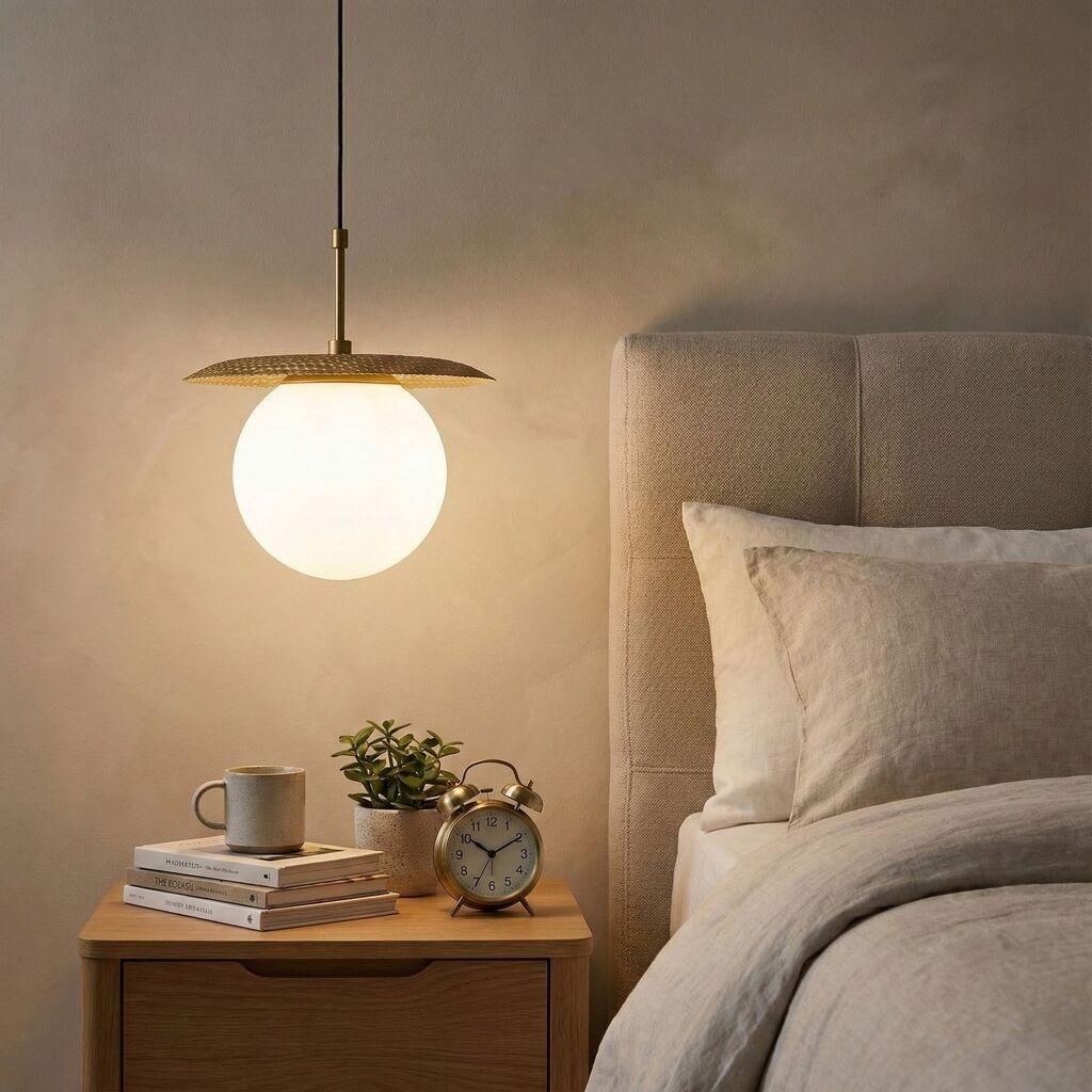 Opviq Luster Anemon-13809, 30cm, IP20, Bijelo-zlatna boja