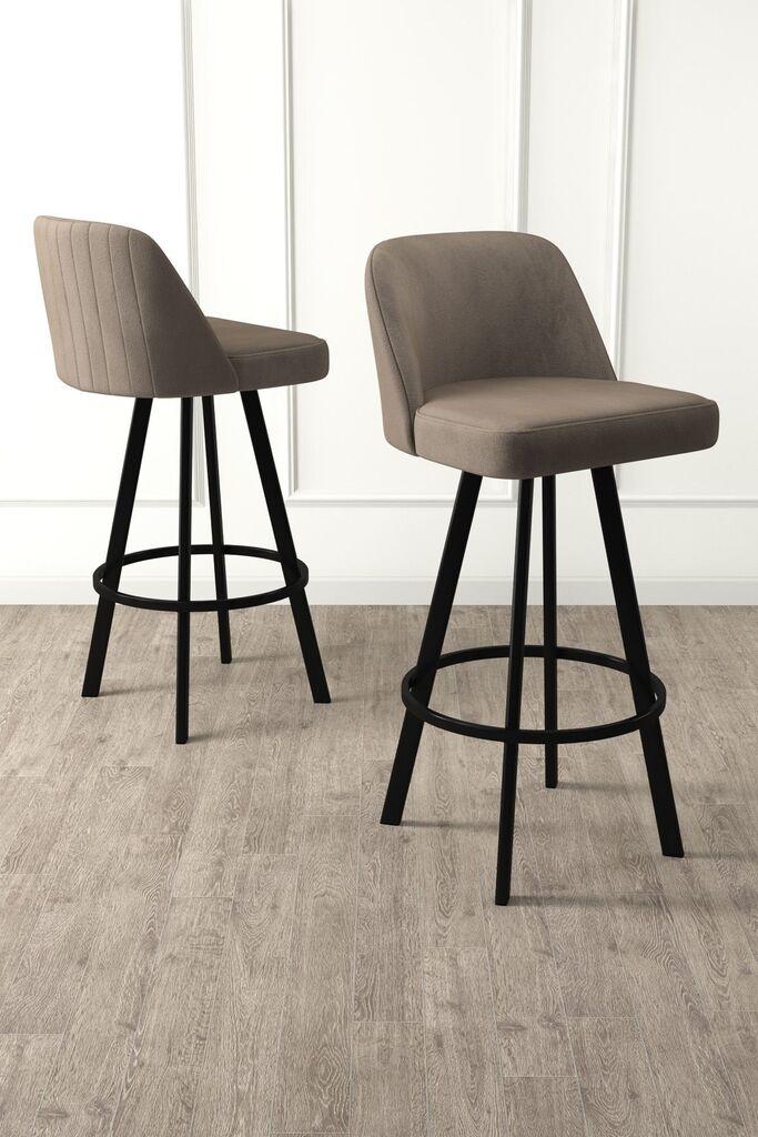Hanah Home set barskih stolica Atex, 44x105x42 cm, 4 dijela, Smeđa