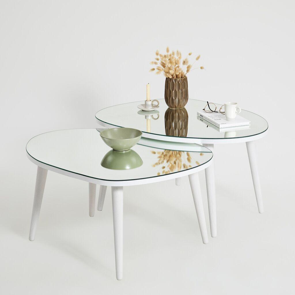 Hanah Home Club set stolova Gusto, 2 dijela, bijela