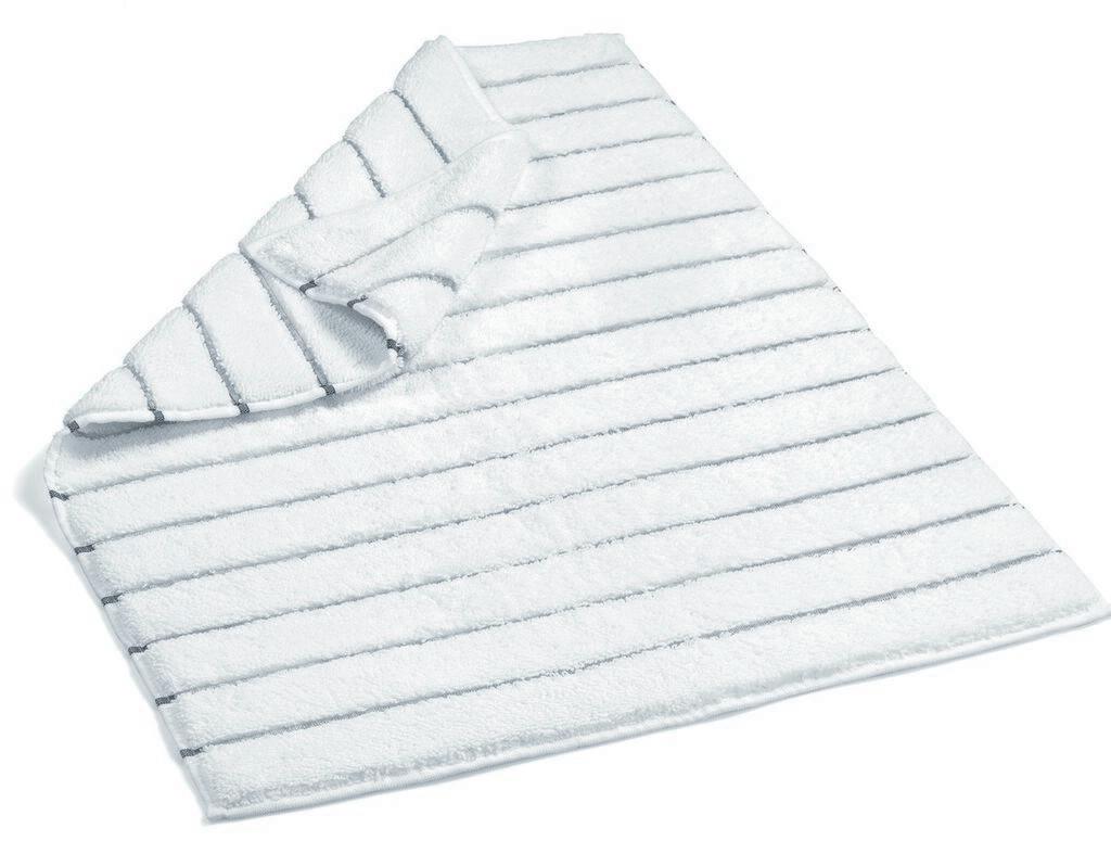 L'essentiel Maison prostirka za kupatilo 60​​x90cm bijelo-tamno siva