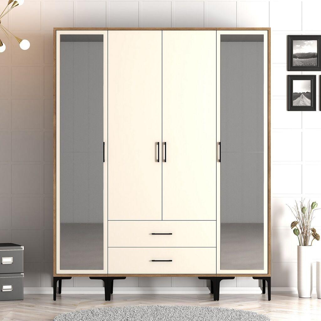 Hanah Kućni ormar Kumsal RTR, 160x201.4x47.5 cm, krem