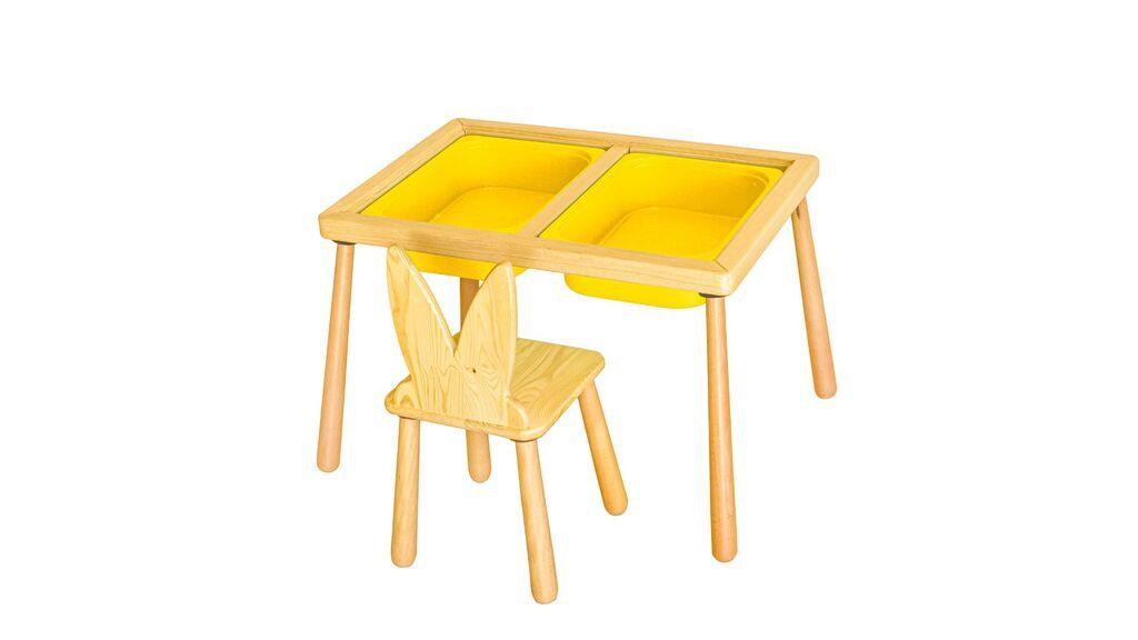 Hanah Home Dječiji sto i stolica, Žuti