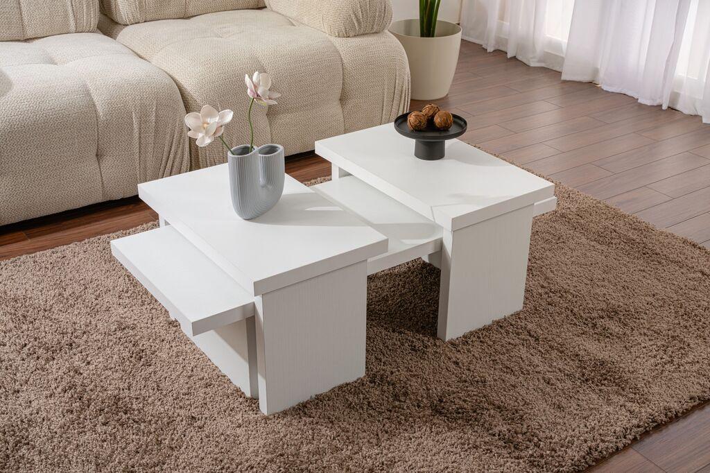 Nordure Klub sto Sanctuary, 110x41.5x45cm, Bijeli