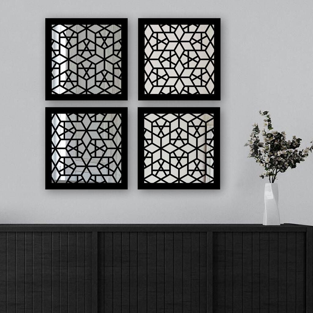 Set ogledala Wallity SYH1578009718, crna
