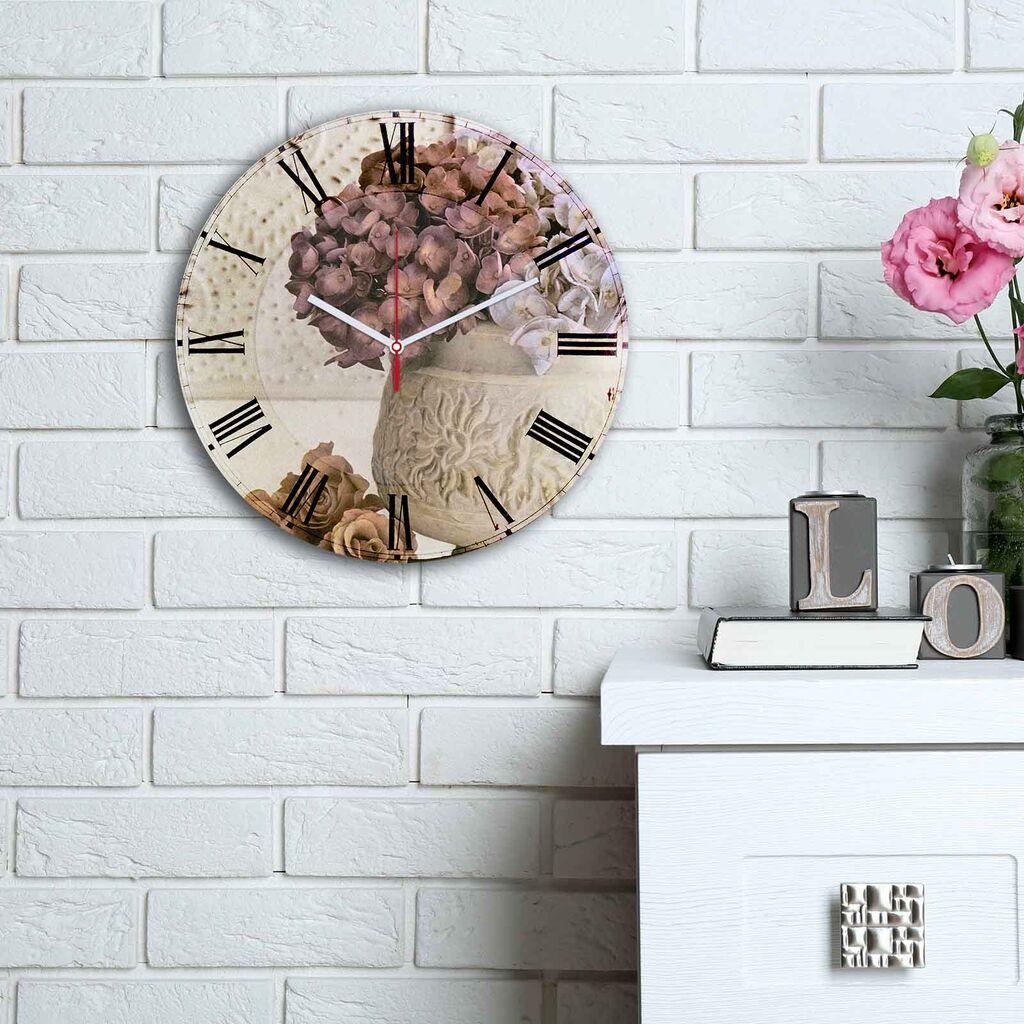 Zidni sat Wallity MDF 30cm šareni