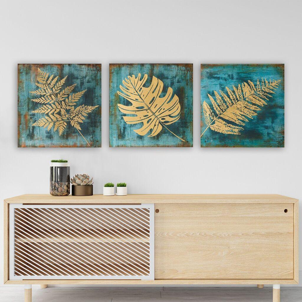Wallity Dekorativna slika 3P5777, 30x90 cm, 3 dijela, Šarena