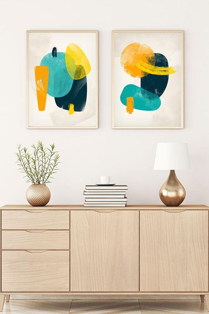 Wallity Uramljena slika Huhu92, 35x50 cm , 2 dijela