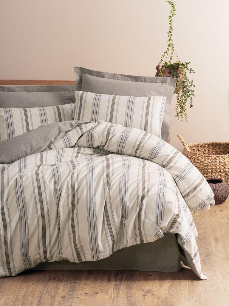 L'essentiel Maison set posteljine Neoma, 200x220 cm, smeđe-krem