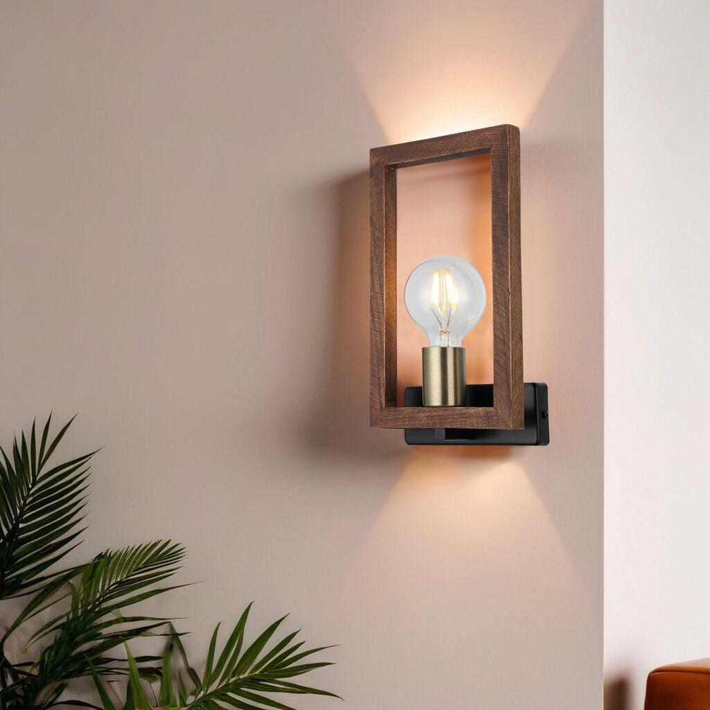 Opviq Zidna lampa Era-73-19, 6x16x2cm, 30cm, IP20, Crno-smeđa