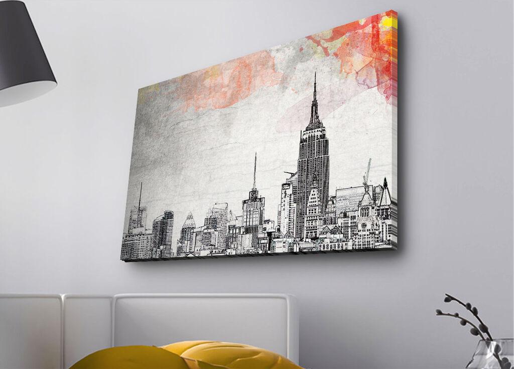 Slika na platnu Wallity sa LED osvetljenjem 45x70cm