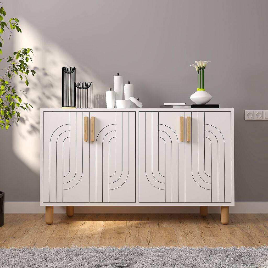 Hanah Home Rodney konzolni sto, 120x73,6x29,6 cm, Bijela