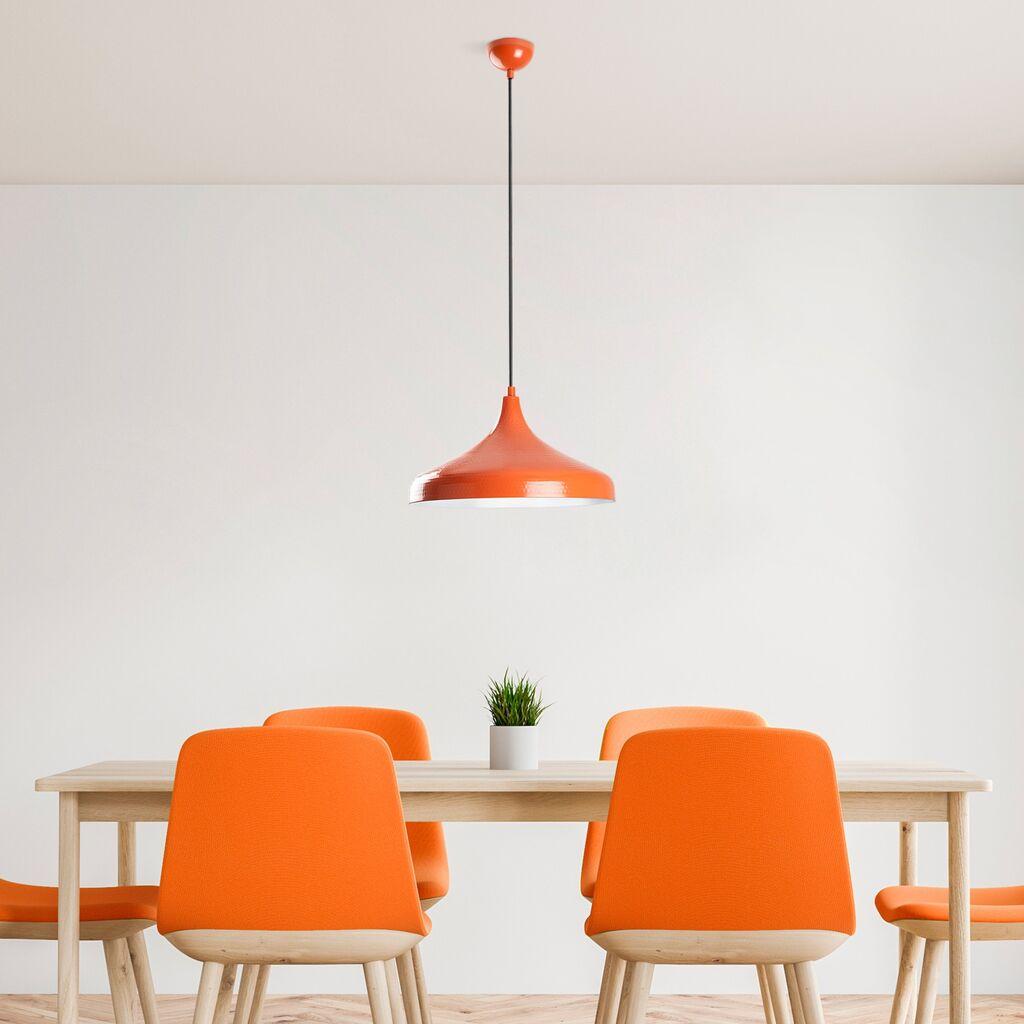 Opviq Luster tetovaža, 22-118 cm, O36 cm, E27, narandžasta