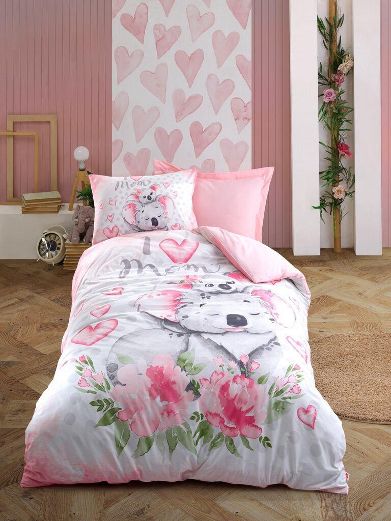 L'essentiel Maison Set dječja posteljina Single Koala, 160x220 cm, roza