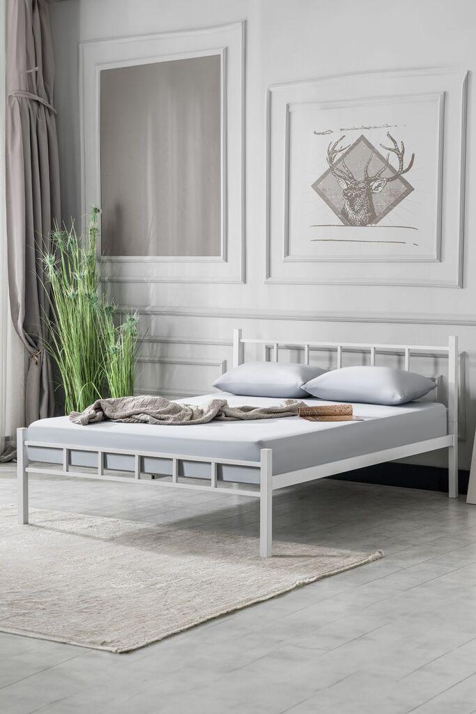 Hanah Home Francuski krevet K90, 160x95x200 cm, Bijeli