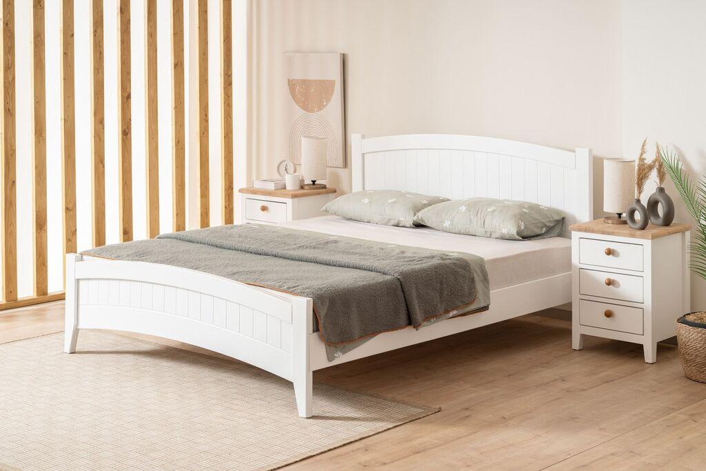 Hanah Home Francuski krevet Karya, 120x98x200 cm, Bijela