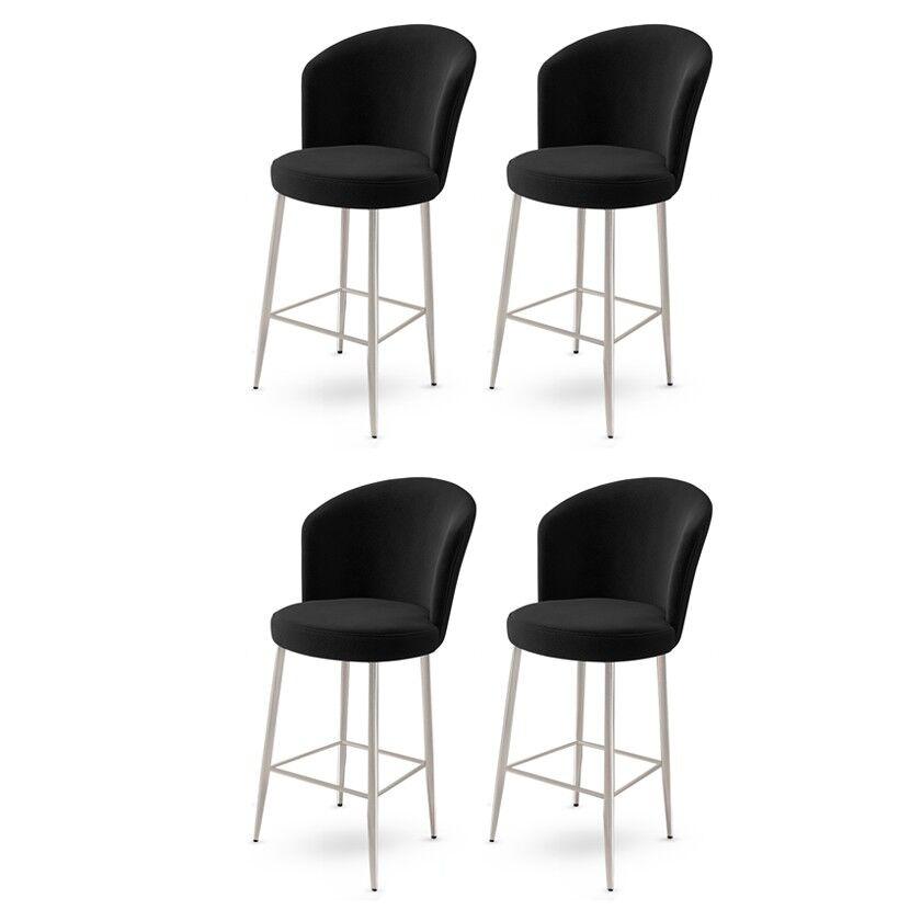 Hanah Home Set barskih stolica Alta, 4 dijela, Crna