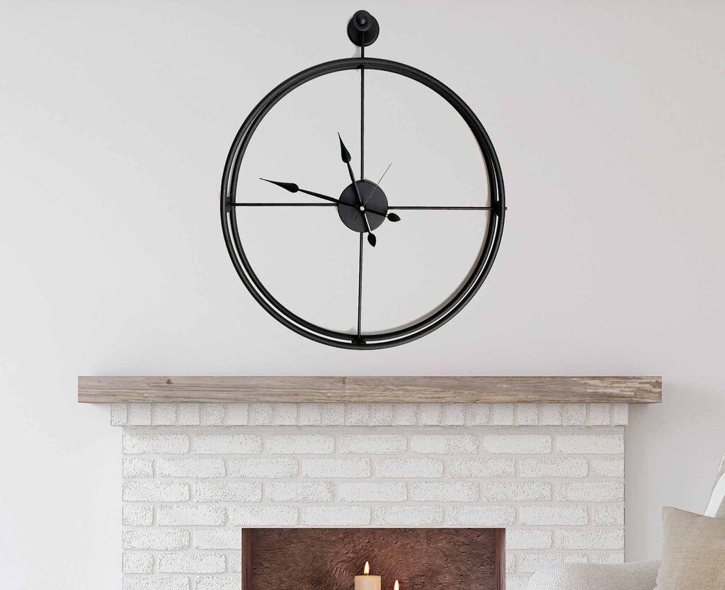 Zidni sat Wallity 58x68x7cm Crni