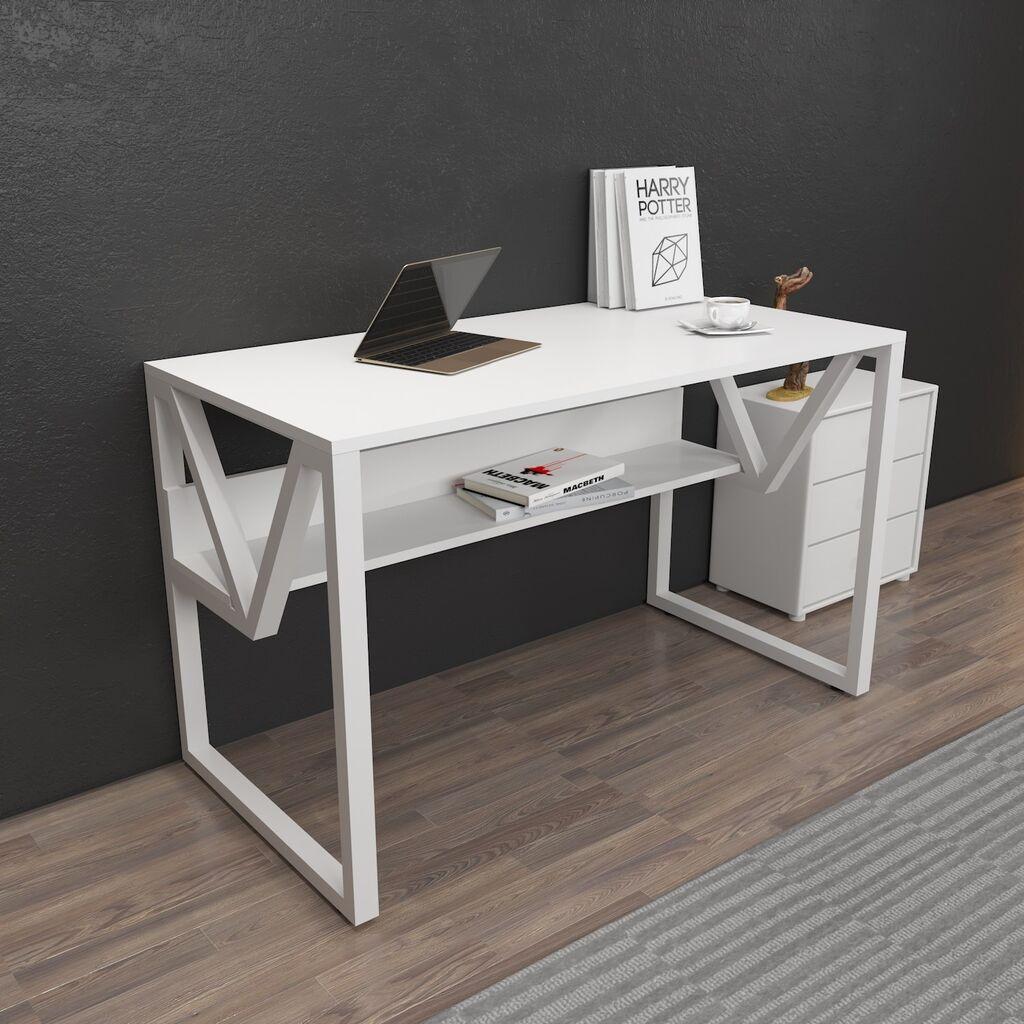 Hanah Home Radni sto Lona, 120x72.8x60 cm, Bijela