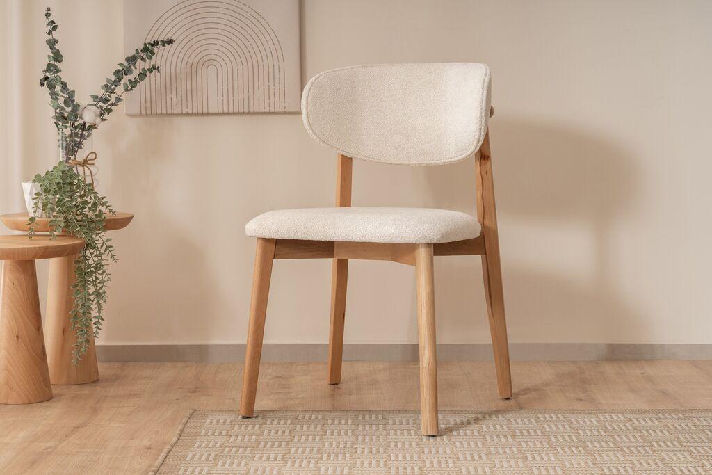 Hanah Home Fotelja Lugias, 52x84x52 cm, Bijela