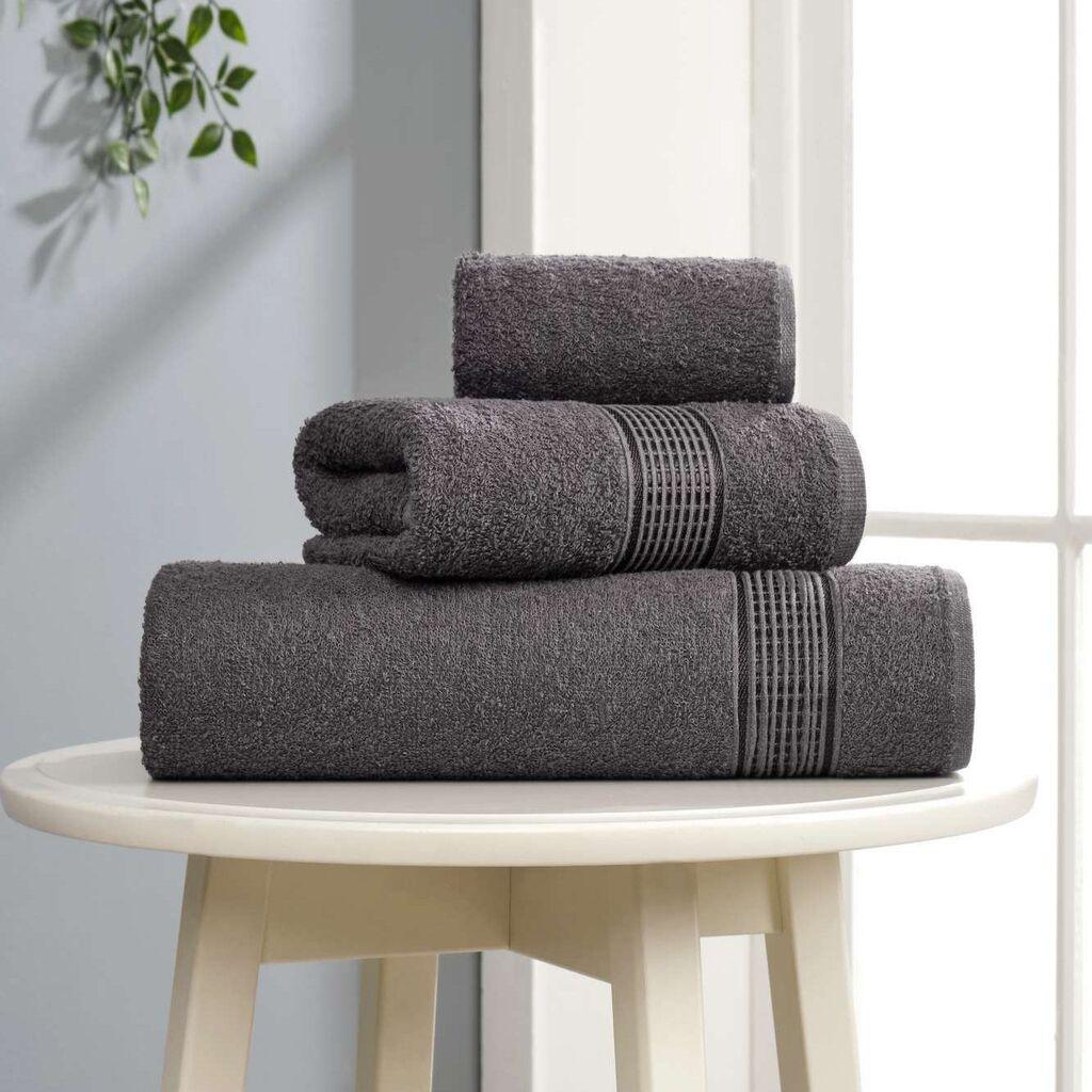 L'essentiel Maison Ezgi set peškira, 3 komada, siva