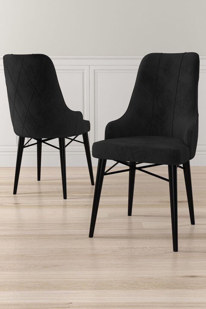 Hanah Home set stolica Neta, 46x95x42 cm, 2 dijela, crna