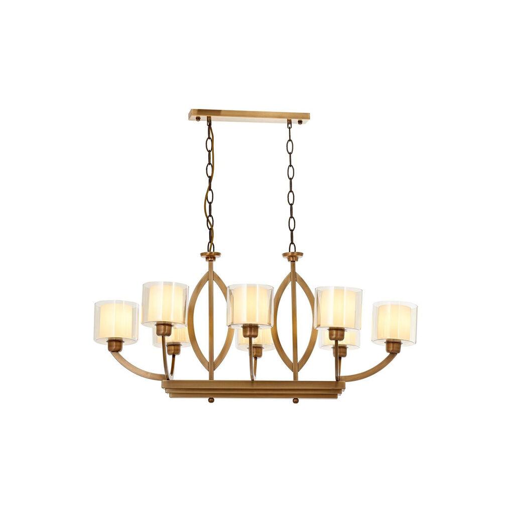 Opviq Luster Av-1876-8E-Ym, 90x100x55 cm, Smeđe-krem