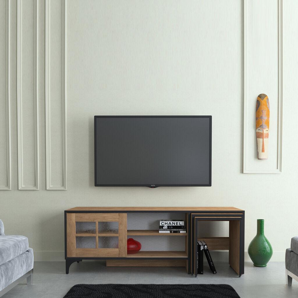 Hanah Home Revival TV stalak, smeđi