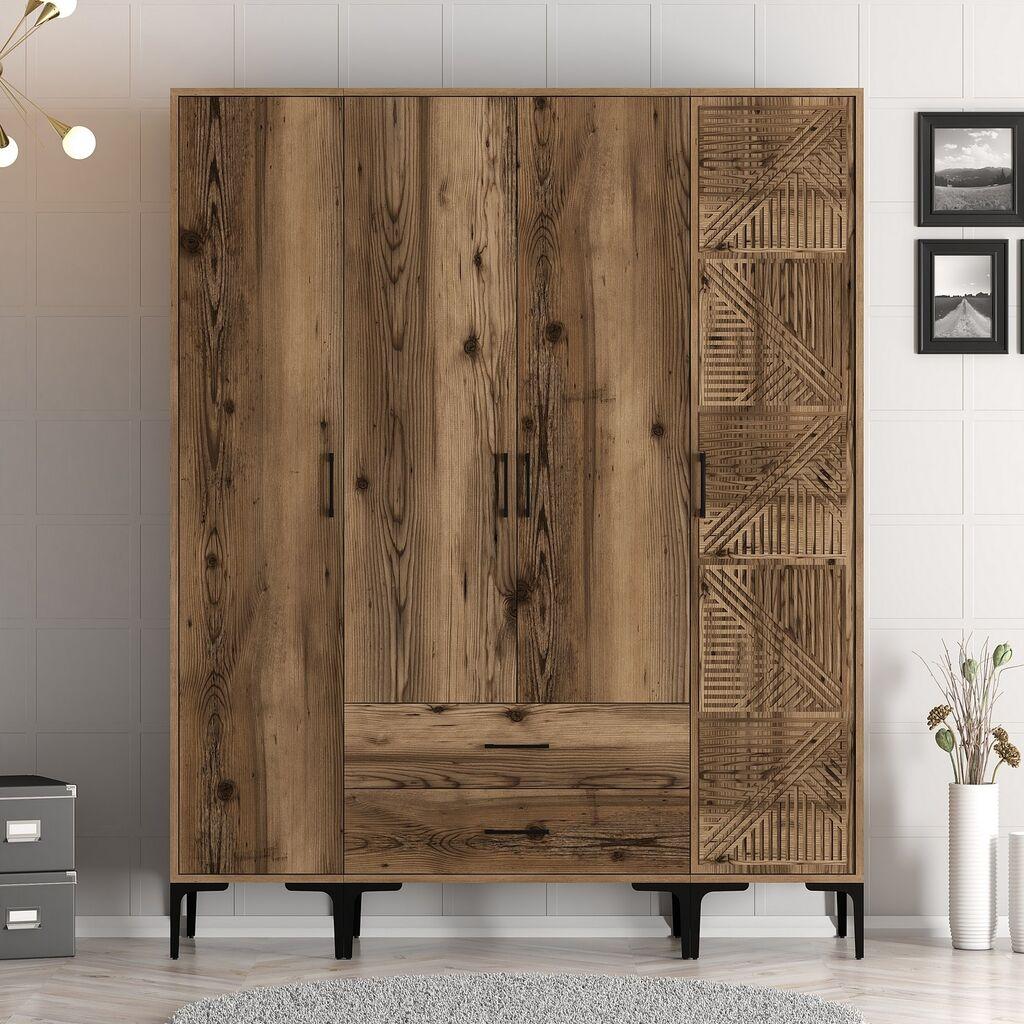 Hanah Home Ormar Kumsal STP, 160x201,4x47,5 cm, Smeđa