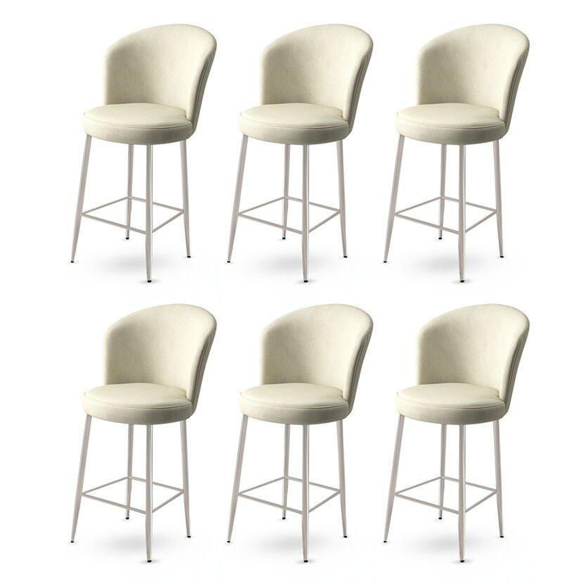 Hanah Home set barskih stolica Alte, 6 dijelova, krem
