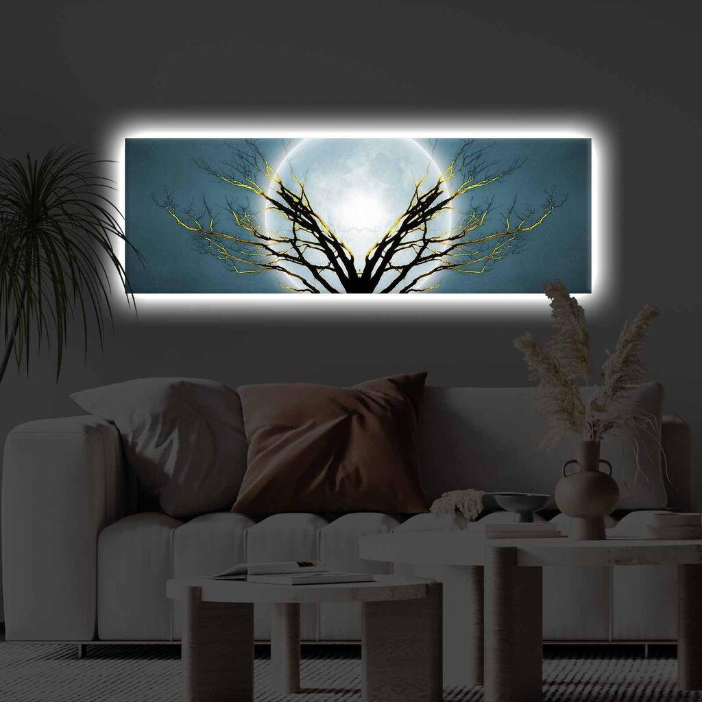 Slika na platnu Wallity sa LED osvetljenjem 30x90cm