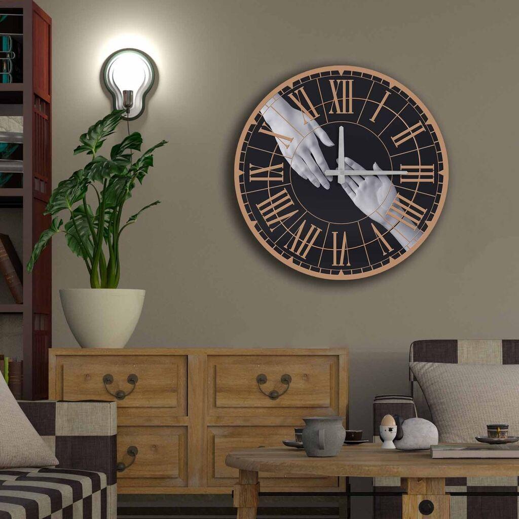 Zidni sat Wallity MDF 50cm šareni