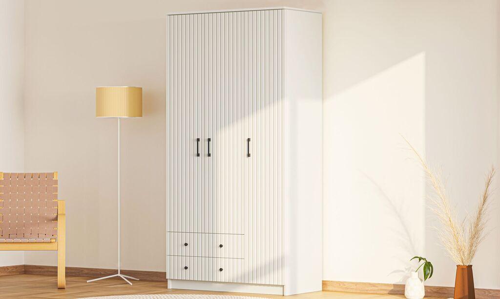 Hanah Home Ormar Rb-185-01, 105x210x52 cm, Bijeli