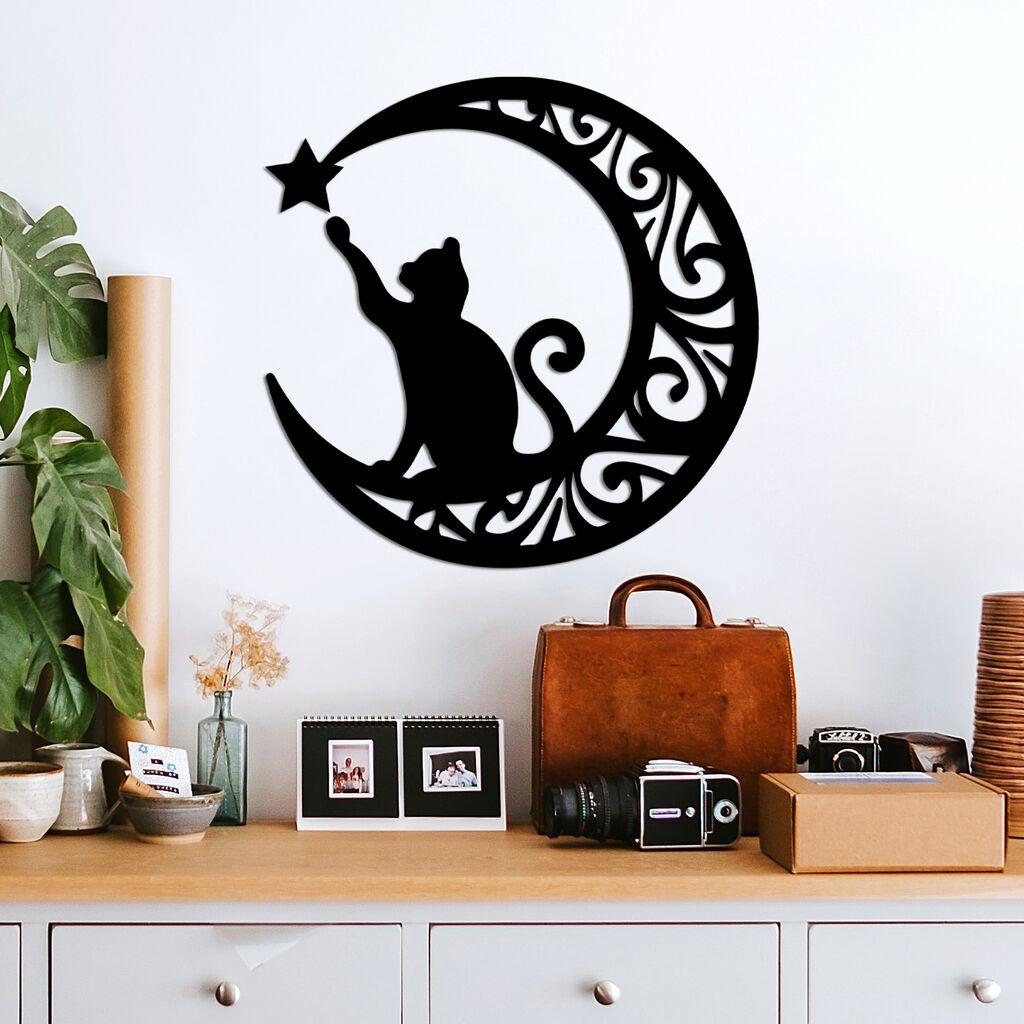 Wallity Zidna dekoracija Kat. 3, 55x55 cm, 1,5 mm, Crna