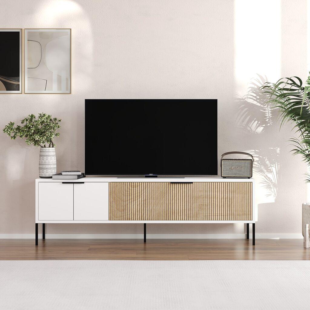 Hanah Kućni TV komoda Noah, 150x45x30 cm, Bijela