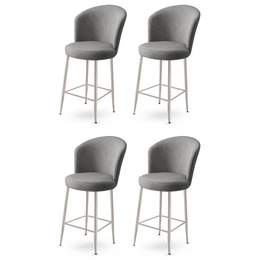Hanah Home set barskih stolica Fora, 4 dijela, siva