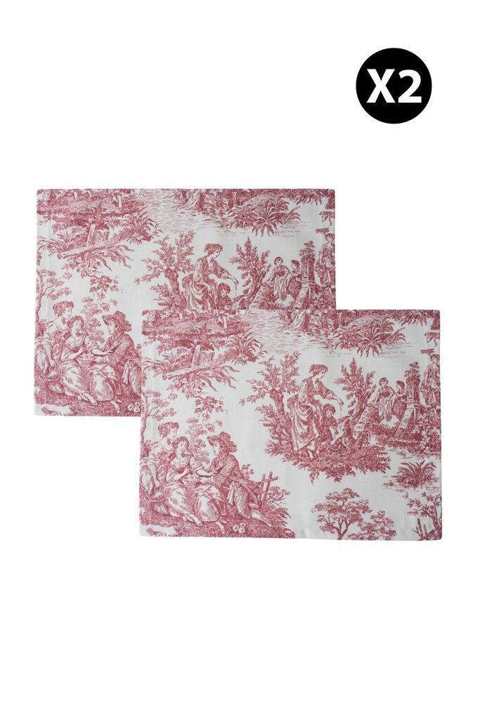 Aberto Design set podmetača za trpezariju BST057, 2 dijela, 44x33 cm, bordo boja