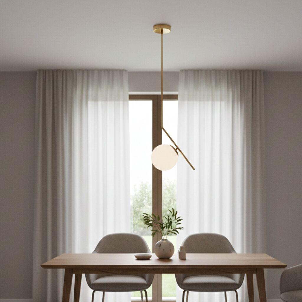 Opviq Luster Dolunay-143-1, 15cm, IP20, Bijelo-zlatna boja