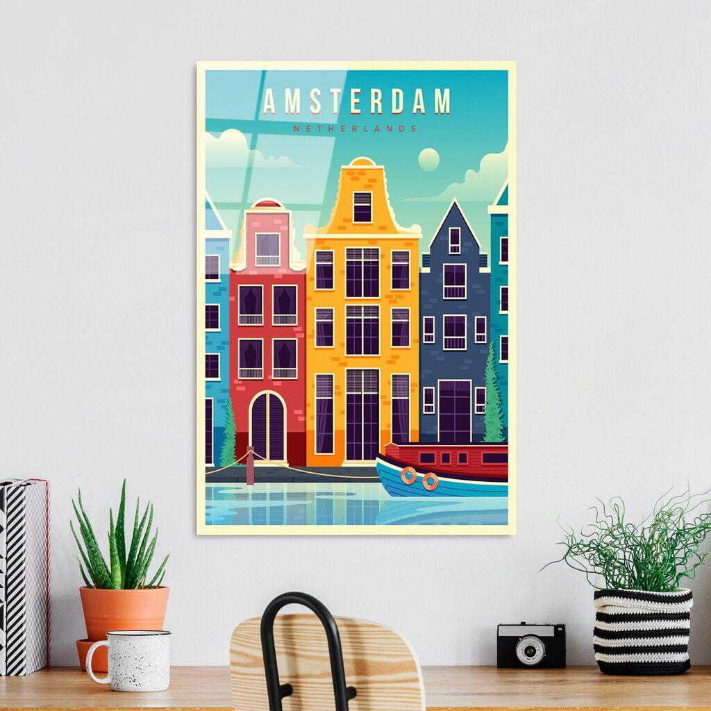 Wallity Slika od kaljenog stakla 30x45cm