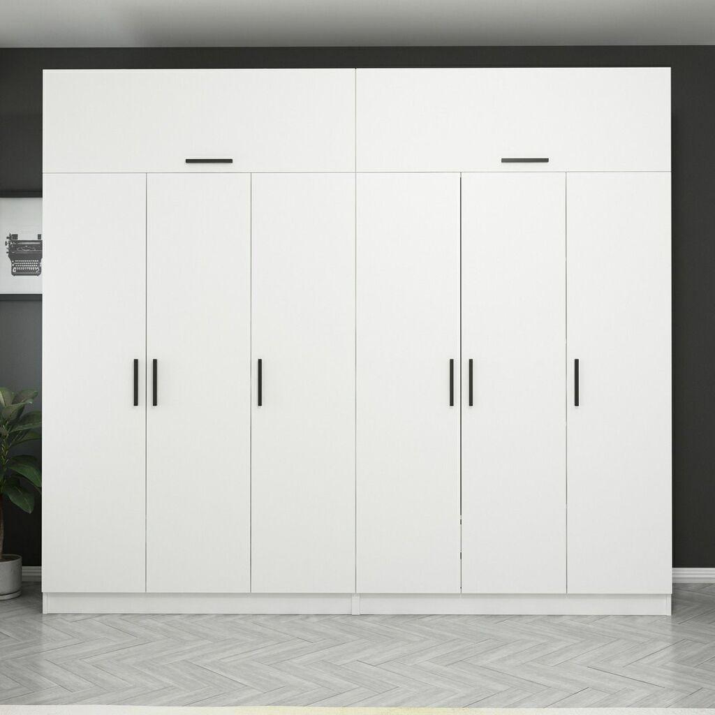 Hanah Home Ormar Kale-3087, 270x235x52 cm, Bijela