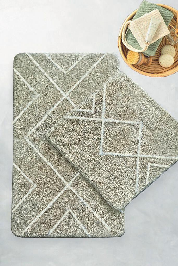 L'essentiel Maison Set od 2 tepiha za kupatilo, krem ​​boje