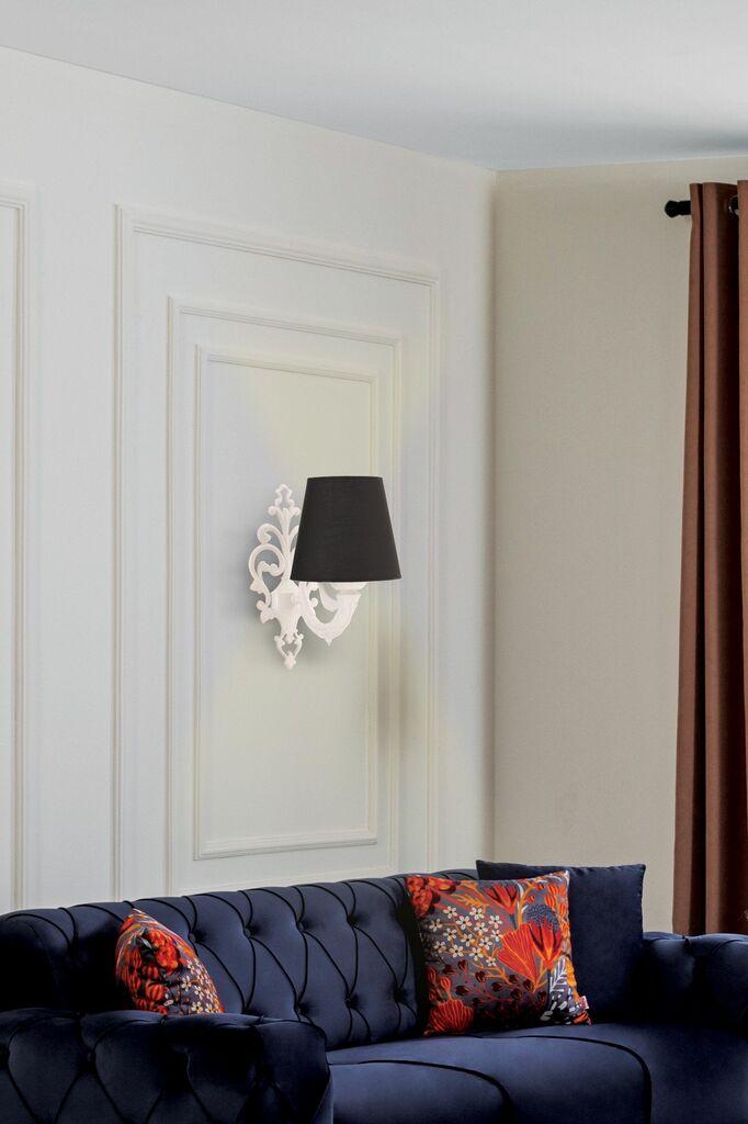 Opviq Zidna lampa Lily Coral, 15x10x13cm, IP20, Crno-bijela