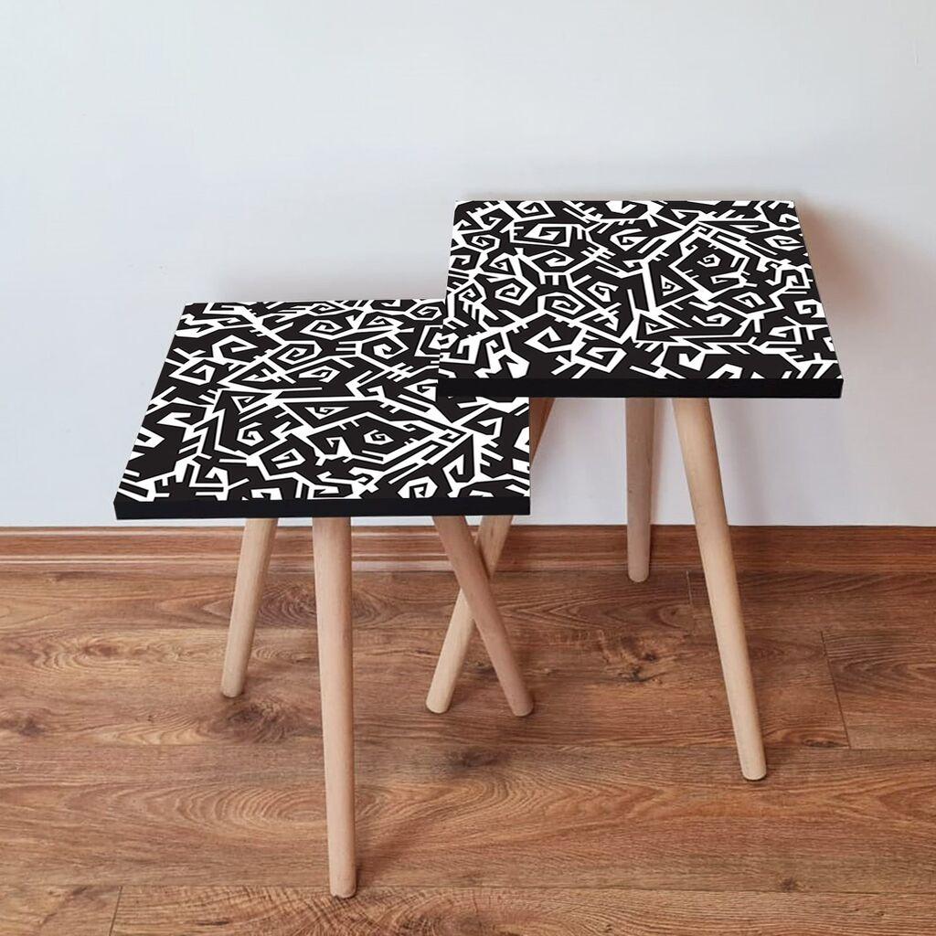 Hanah Home set stolića za kafu 2Shp373, 2 dijela, šareni