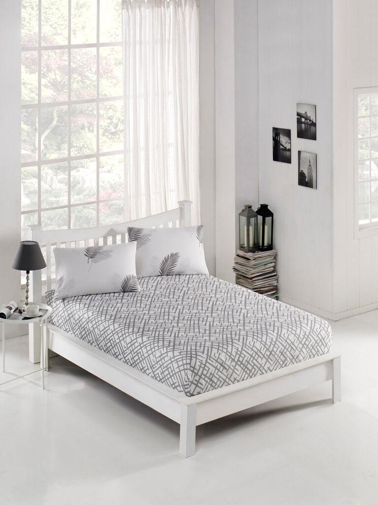 L'essentiel Maison set posteljine Palma, 100x220 cm, siva